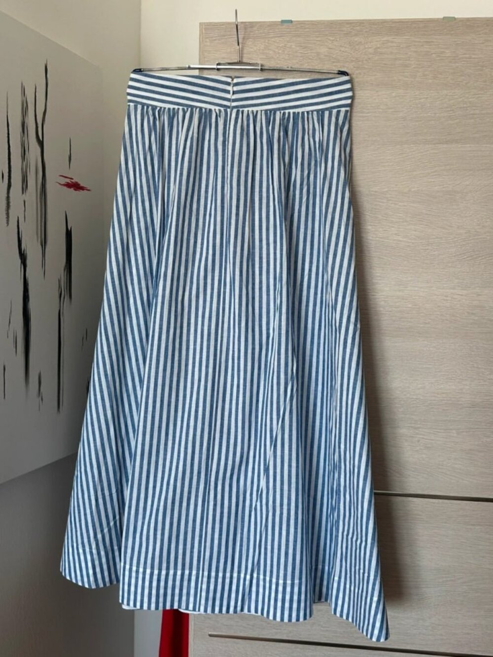 Sezane Arianna Striped Maxi Skirt US 8 - Picture 2 of 6